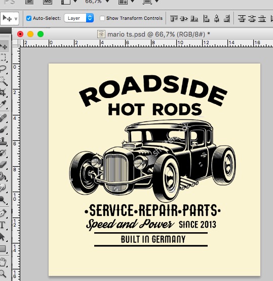 Roadside Hot Rods, Webseite, T Shirt und Aufkleber Design von Flying Piston Studios
