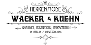 Wacker und Kuehn - Modelabel, Logo und Webseite by  Flying Piston Studios