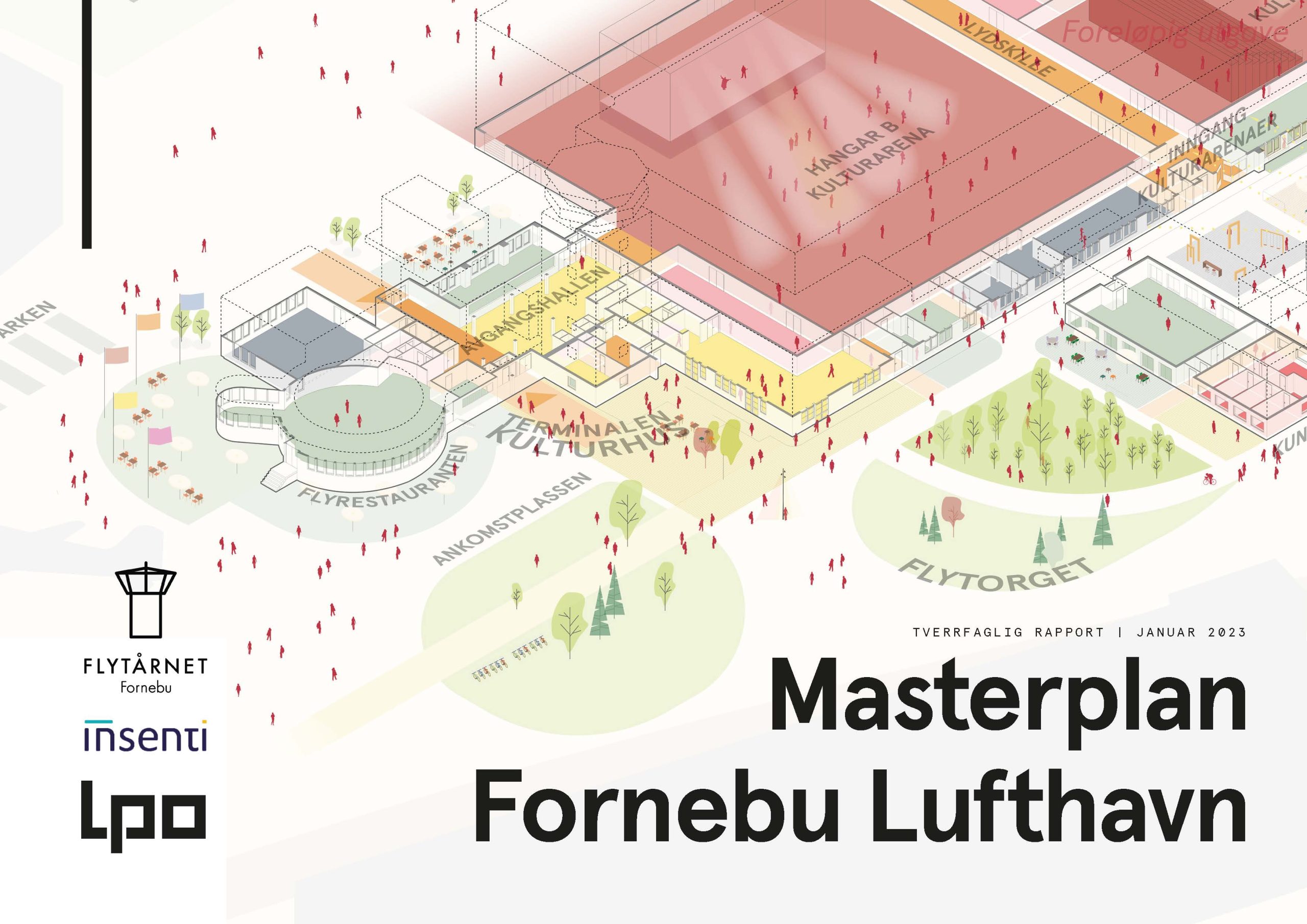 Forsiden til dokumentet Fornebu Lufthavn 2035 Tverrfaglig rapport januar 2023