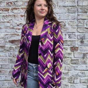 Zigzag vibes blazer