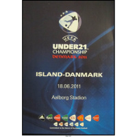 Programfolder Island - Danmark. U21 . 2011