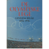 De olympiske lege jubilæumsbog 1896-1996 med OL-ringene og fyldt stadion