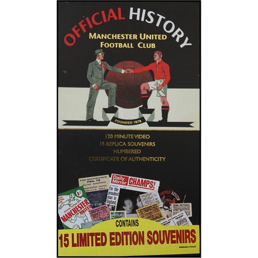 VHS : Manchester United History + 15 Replica Souvenirs