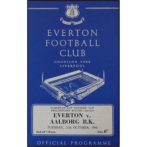 Kampprogram: 11/10-1966 ECC - Everton - Aalborg B.K.