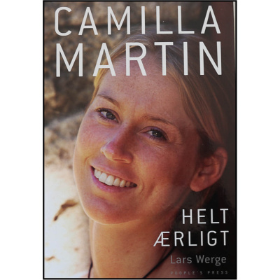 Camilla Martin - Helt ærligt bogforside med ærlig fortælling fra dansk badmintonstjerne
