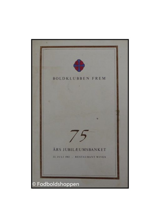 Boldklubben Frem 75 års Jubilæumsbanket.