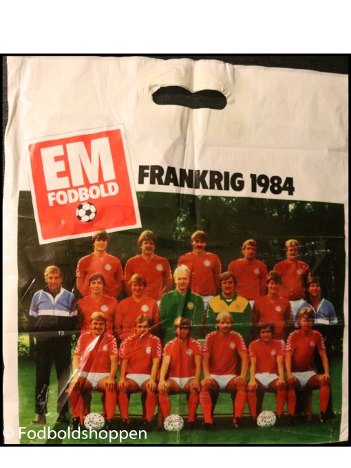 Samleobjekter : Plastikposer med EM 1984 landsholdet