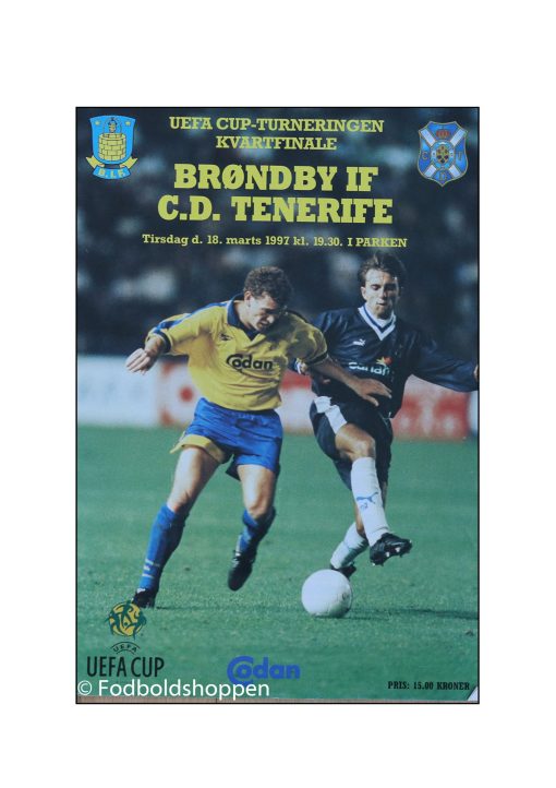 Kampprogram: Brøndby IF - Tenerife -1997
