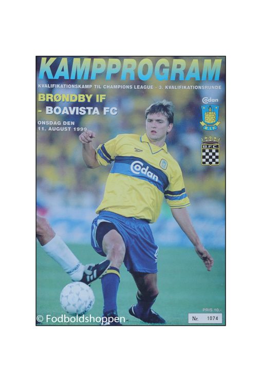 Kampprogram: Brøndby IF - Boavista FC - 1999