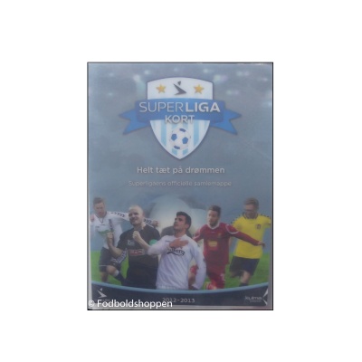 Samlemappe med Superliga Fodboldkort 2012/13 i 3D