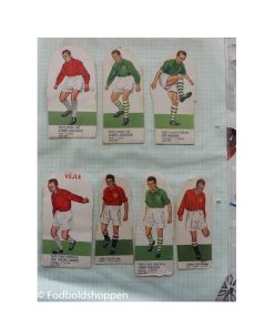 Foska Fodboldkort Vejle Boldklub klistret på A4 ark