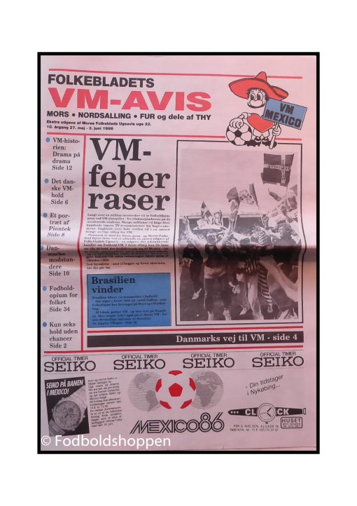Folkebladets VM avis 1986