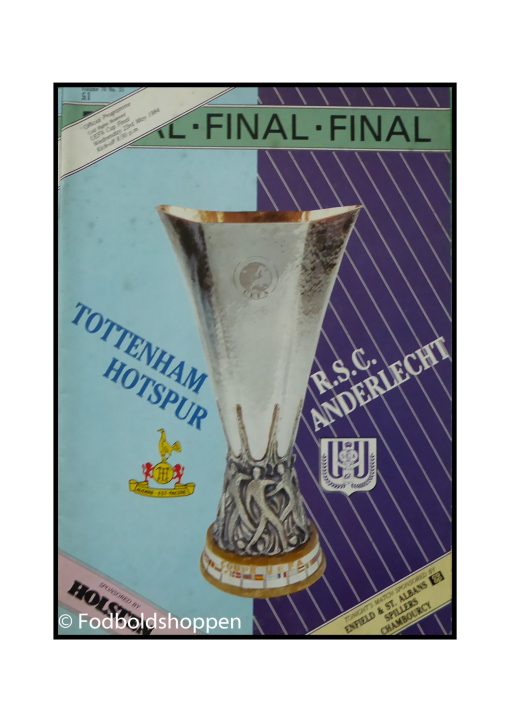 Kampprogram: Tottenham - Anderlecht - UEFA Cup Final. 2.leg