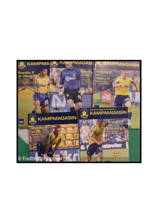 16 stk Brøndby kampprogrammer 2004