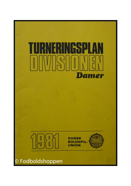Tuneringsplan Divisionen Damer 1981