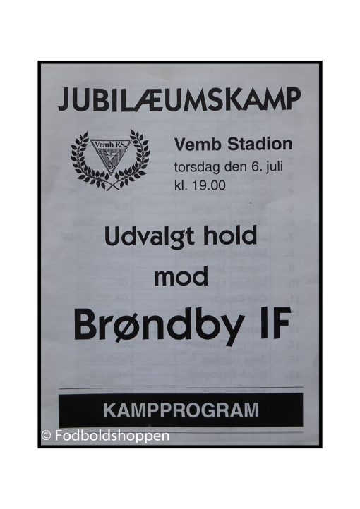 Jubilæumskamp - VEMB - Brøndby 06/07-2000