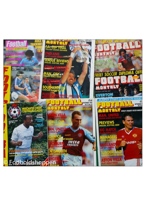 8 stk engelske fodboldmagasiner ( Football Monthly & Football Today)