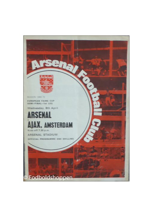 Arsenal - Ajax. Fairs Cup 1 . semi 08/04-1970