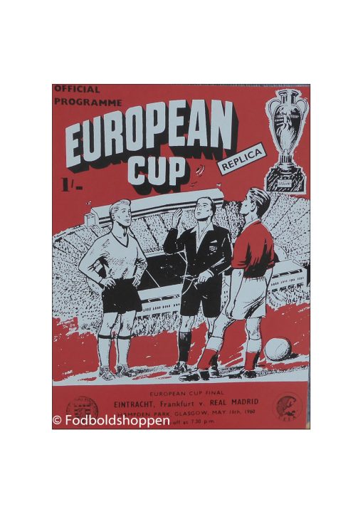 Kampprogram: EC Final 1960 - Frankfurt - Real Madrid Replica