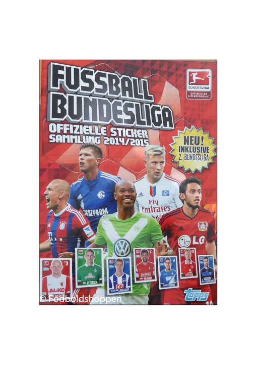 Fussball Bundesliga 2014/15 Topps Sticker Album (Komplet)