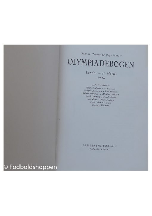 Olympiadebogen 1948 og 1952