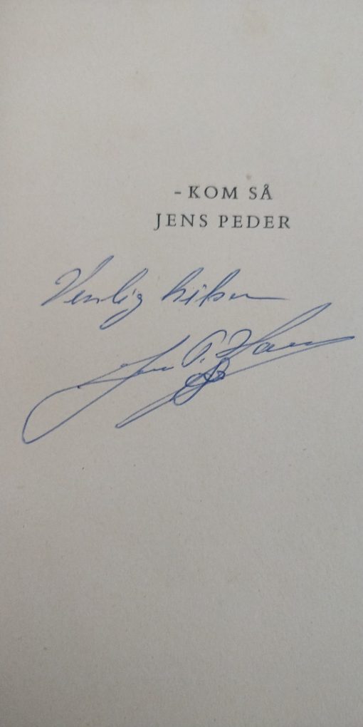 Jens Peder Hansen Autograf