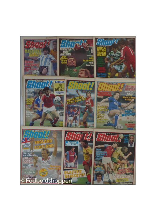 9 engelske Fodboldblade 1983 - Shoot