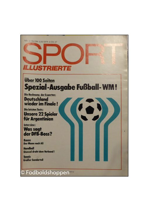Sports Illustrierte tysk VM guide til VM 1978