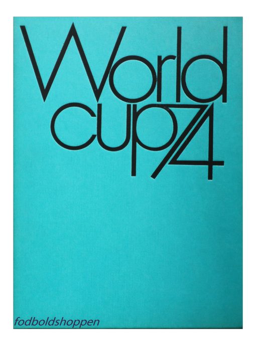 Officiel gennemgang af VM slutrunden i fodbold 1974. Er beskrevet på 4 forskellige sprog, Engelsk , Tysk, Spansk, Italiensk.