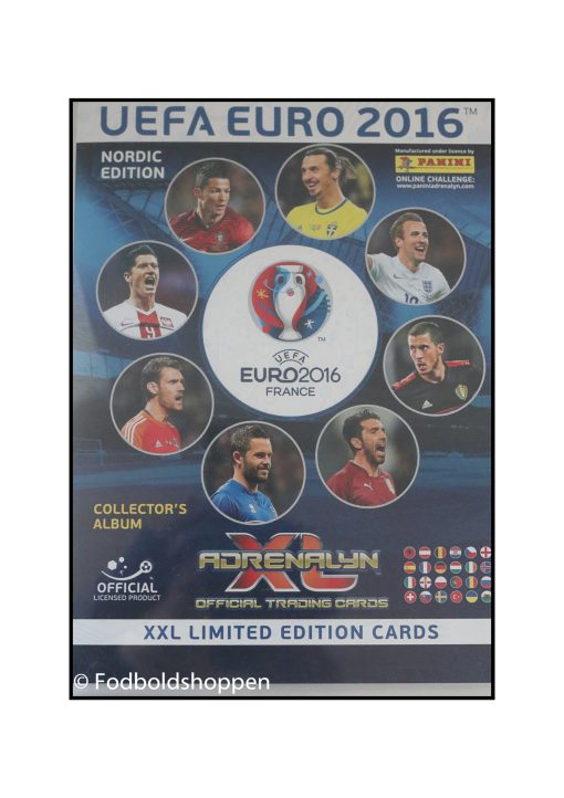 Mappe med 29 store limited fodbold kort