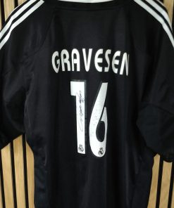 SIGNERET Thomas Gravesen Adidas Real Madrid trøje