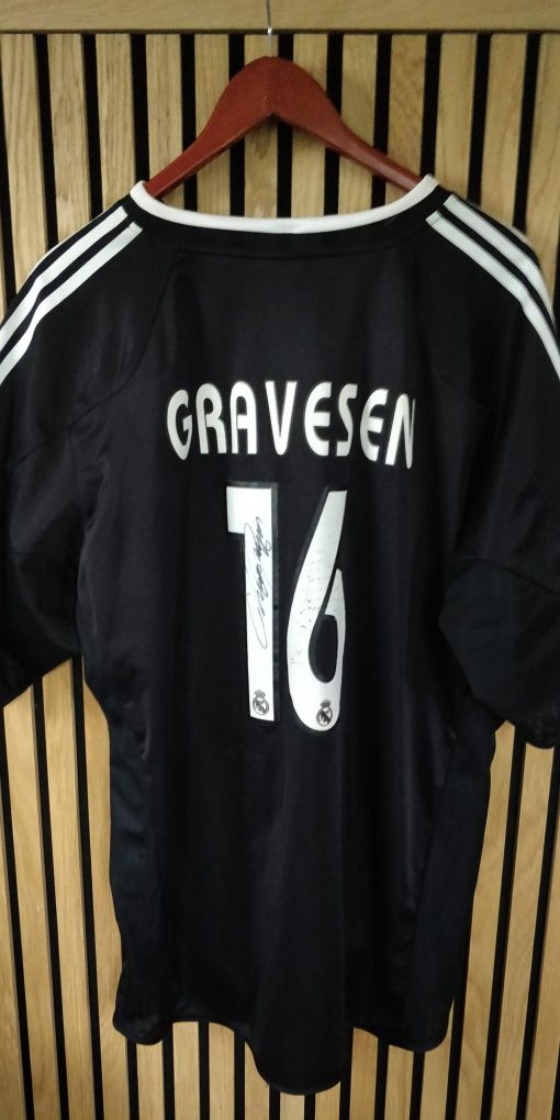 SIGNERET Thomas Gravesen Adidas Real Madrid trøje