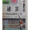 Tillæg fra Jyllandsposten om engelsk fodbold fra 1977 