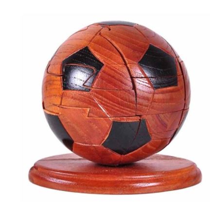 Fodbold 3D puslespil i træ