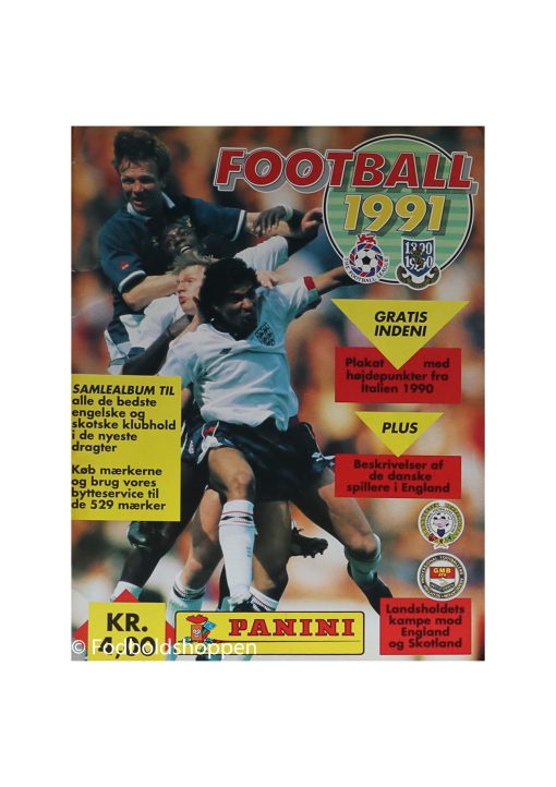 Football 1991 Panini samlealbum. England /Skotland