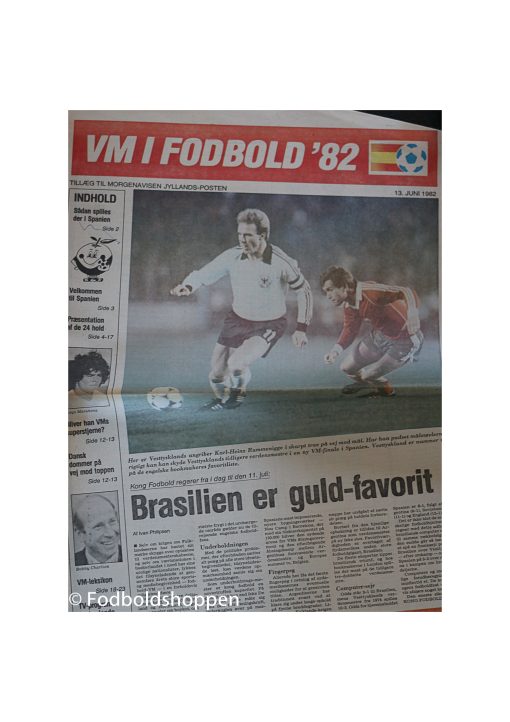 VM i Fodbold 82 - Tillæg Jyllands Posten