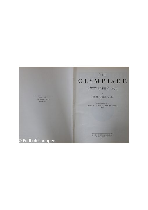 VII Olympiade 1920 af Jydsk Idrætsblad