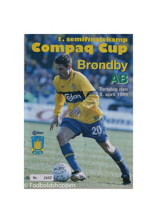 Kampprogram 08/04-1999 - Brøndby - AB