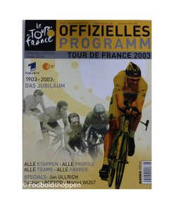 Offizielles Programm - Tour De France 2003 (Tysk)