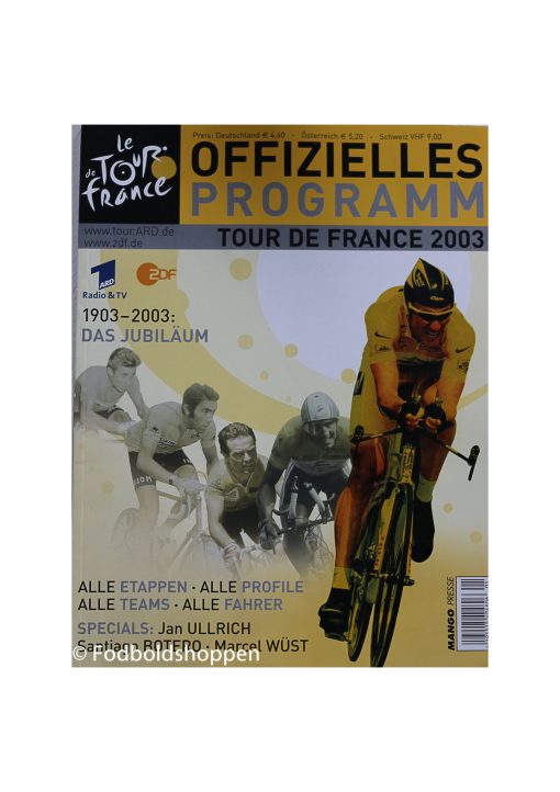 Offizielles Programm - Tour De France 2003 (Tysk)