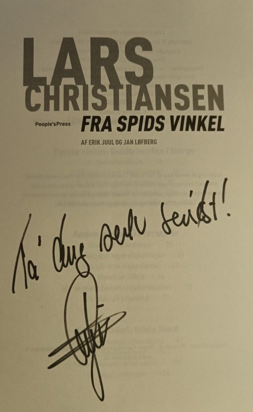 Lars Christiansen - Fra spids vinkel (Signeret)