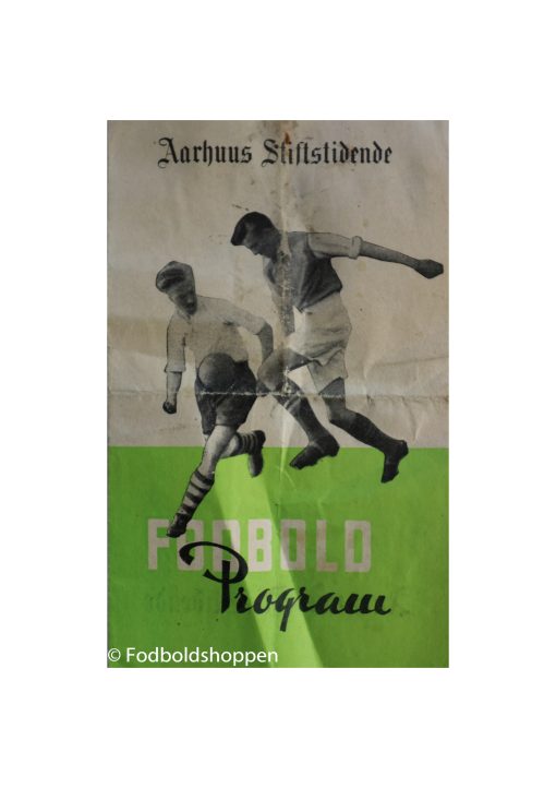 Kampprogram Jyllandsholdet - Juventus 11/6-1953