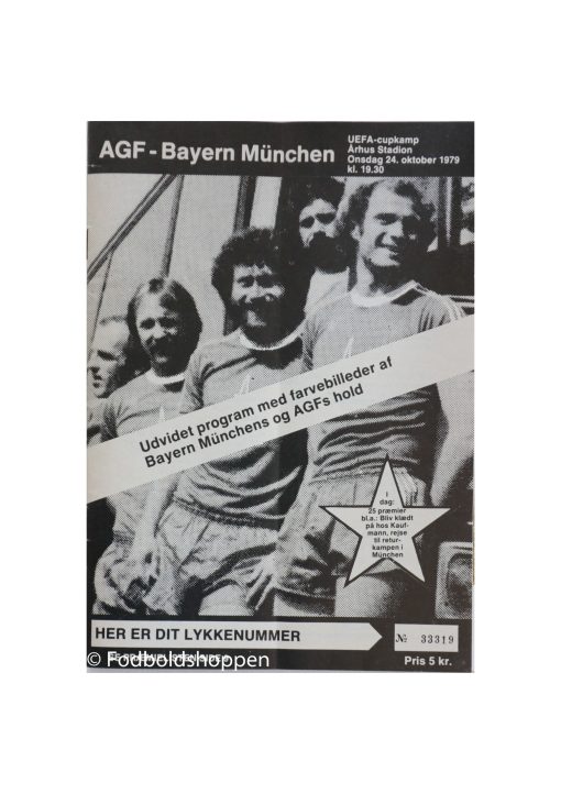 Kammpprogram AGF - Bayern München 1979