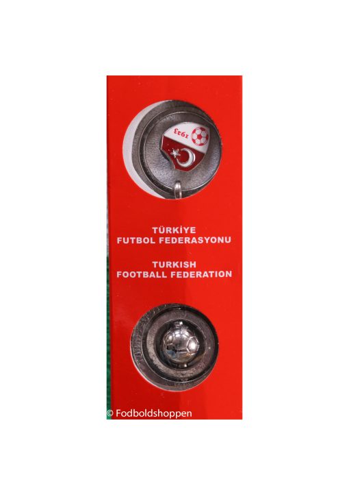 Flot nøglering + Pin i æske Tyrkiet Fodbold forbund