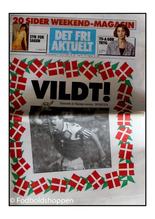 Det fri aktuelt hele avisen efter EM sejren i 1992