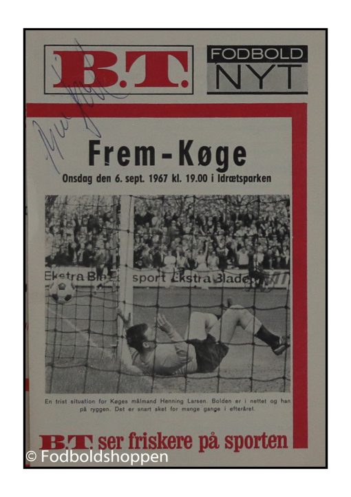 Kampprogram: Frem - Køge 06/10 -1967