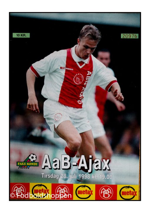 Kampprogram: AaB - Ajax 28/07-1998