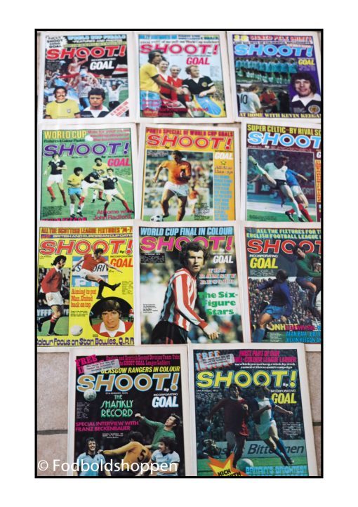 Shoot Magazine 1974 - 12 stk fodboldblade i et lot