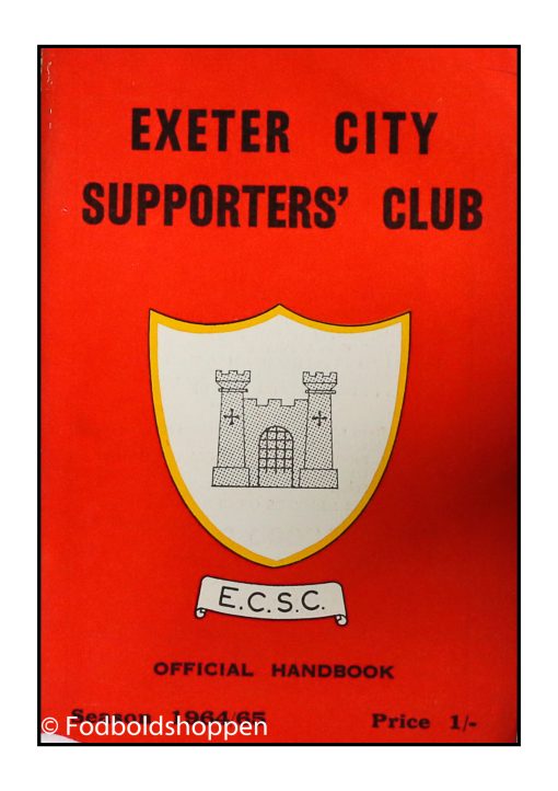 Exeter City Supportes Club Handbook 1964/65