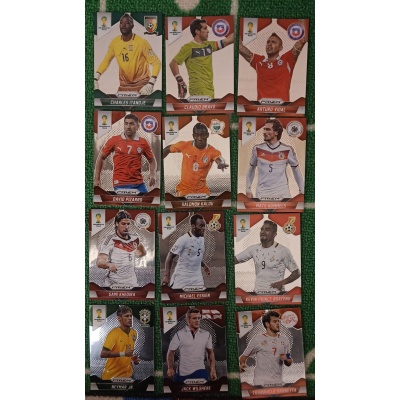 12 stk. Prizm Panini VM 2014 kort